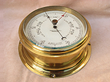 Henry Browne & Son SESTREL bulkhead marine barometer retailed by Berry & Mackay